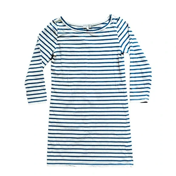 Joie Dresses | Joie Blue & White Striped Cotton Boatneck Dress, Sz Xs | Color: Blue/White | Size: Xs | Pamelafab's Closet